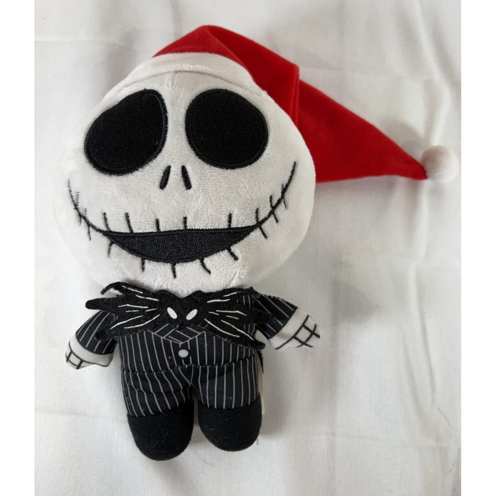 Disney Nightmare Before Christmas Jack Skellington with Santa Hat 8"
